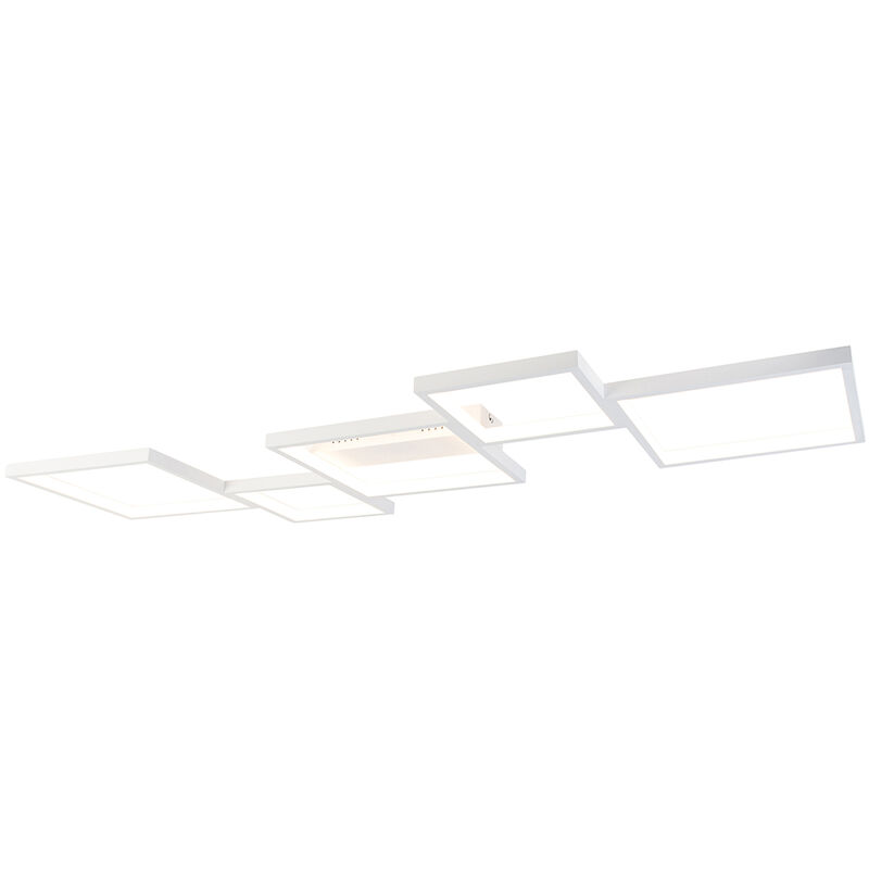Deckenleuchte weiß inkl. led 3 Stufen dimmbar 5 Lichter - Lejo