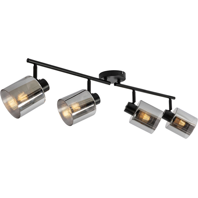 Image of Ceiling Spotlight Black with Smoke Glass&hellip;