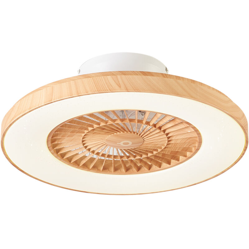 Image of Qazqa - Ceiling Fan Wood Print&hellip;