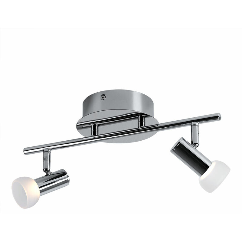 

Foco de techo cromado LED para sala de estar, iluminación de focos de vidrio, movible Eglo 91663