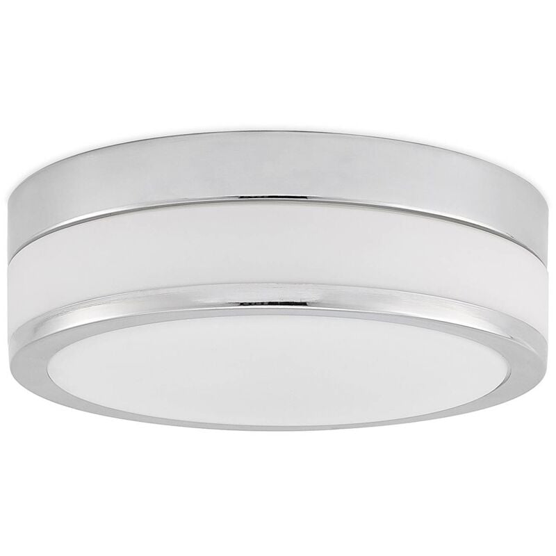 

Lindby Flavi plafón LED para baño Ø 28cm, cromo
