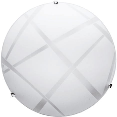 WEBMARKETPOINT DARIO LAMPADA PLAFONIERA DA SOFFITTO E27 1 LUCE 30CM BIANCA