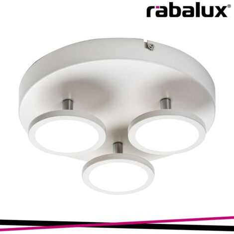 Plafoniera 25 cm LED 18W bianco opaco tonda Rabalux