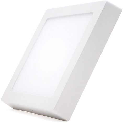 Plafoniera 25 W Quadrato 28 x 28 Cm Pannello Led Bianco Luce Fredda