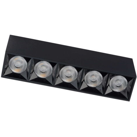 Plafoniera a barra LED nera Nowodvorski MIDI S 5x 4000K