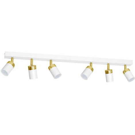 Plafoniera a barra Milagro Joker 6xGU10 35W oro/bianco