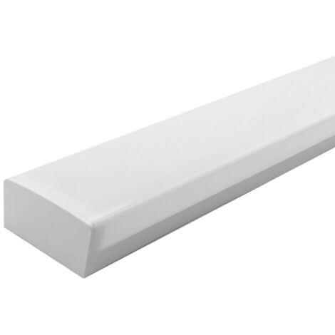 PLAFONIERA A LED 36W 120CM 220V BORDO BIANCO COLLEGABILE IN SERIE SILAMPLuce Neutra Naturale 4200k