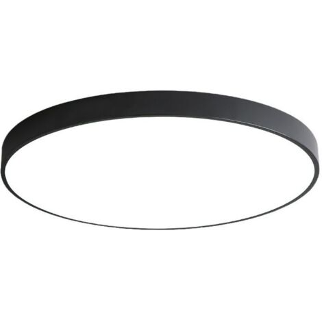 Plafoniera a LED con sensore di movimento per esterni, balcone, garage, corridoio, ingresso, lampada automatica, lampada rotonda, facile da installare, plafoniera, bianco freddo 6000k, 18w, Ø30cm, ner
