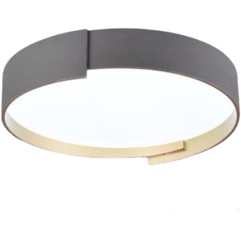 Plafoniera a led grigio 46 watt lampada moderno da soffitto rotonda luce fredda 6500k calda 3000k naturale 4000k