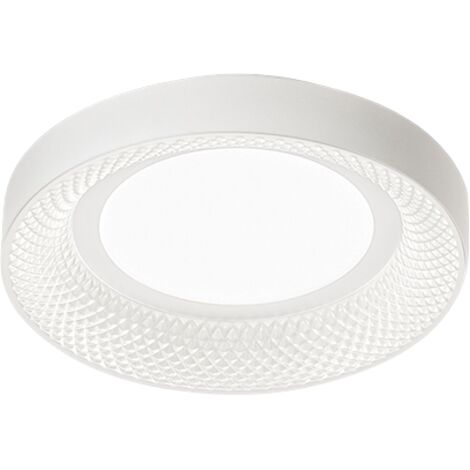 Plafoniera a led HIVE in metallo colore Bianco opaco 30W Perenz ø35cm