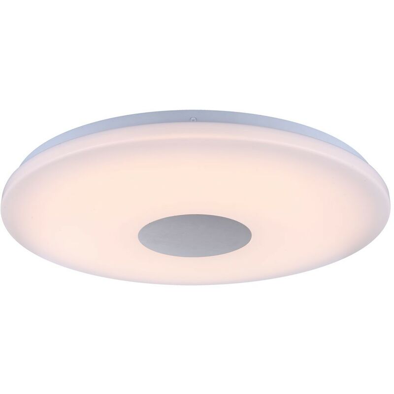 Image of Plafoniera a led lampada da corridoio illuminazione soggiorno faretti cromati, 1x led 24 watt 1680 lumen 3000K bianco caldo, 47,5x5,5 cm, soggiorno