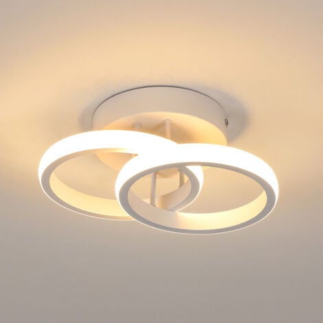 COMELY Plafoniera a LED, lampadario a soffitto a LED, plafoniera, bianco caldo 3000K, 22W, illuminazione moderna chic in acrilico per cucina, soggiorno, camera da letto (bianco caldo)