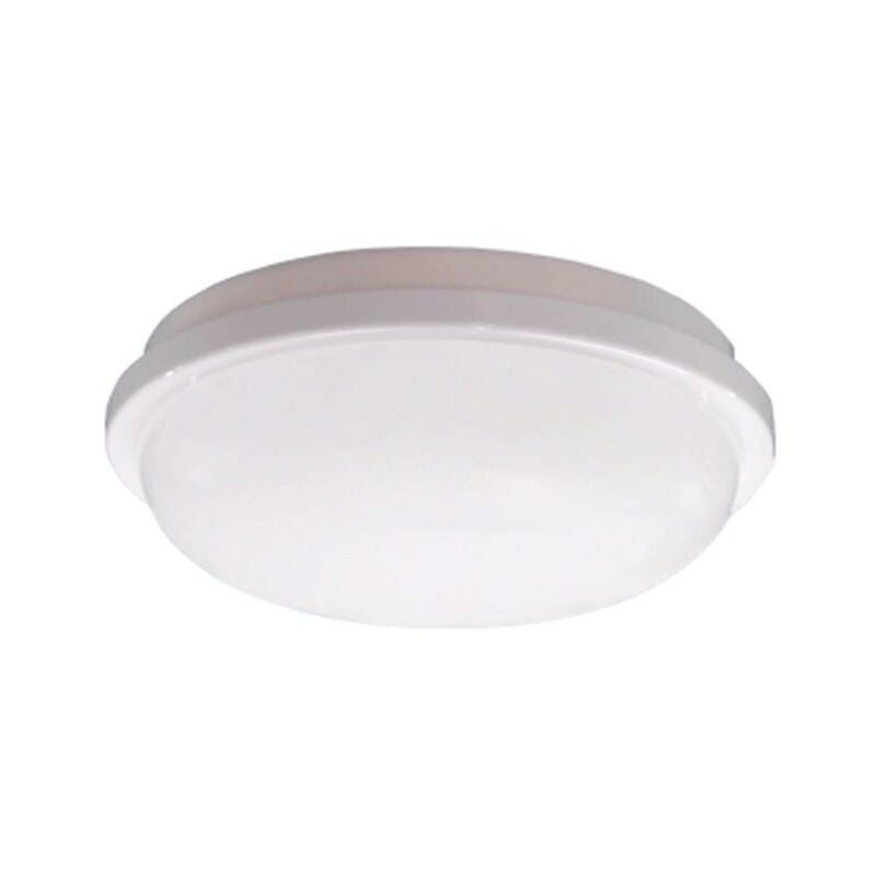 Image of Plafoniera applique a parete o soffitto con lampada led inclusa mareco bellatrix, 20w, colore luce bianca calda 3000k, colore decorazione bianco, mao
