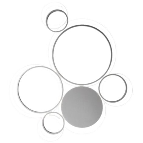 Plafoniera a led Pois-Silver