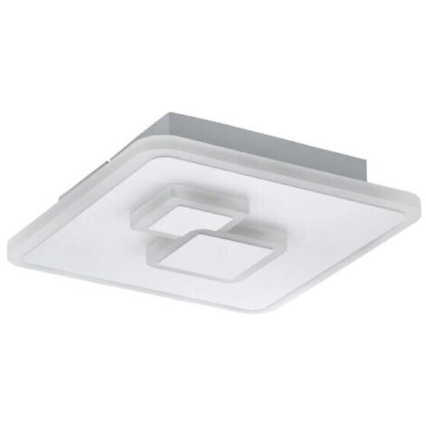 Plafoniera a LED Quadrata in Metallo Applique Cadegal Eglo - Colore: Bianco