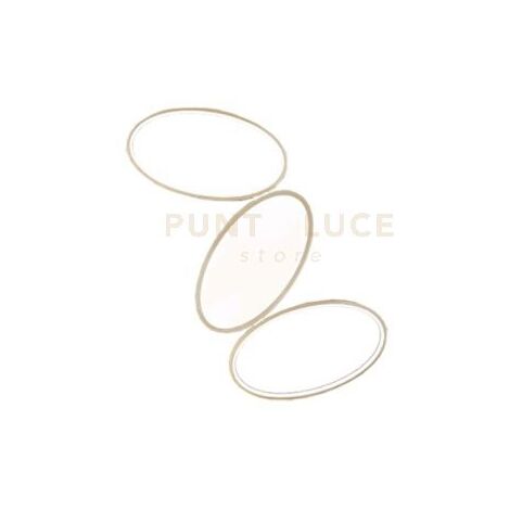 PLAFONIERA A LED RICE PICCOLA ORO 3000K 1200LM 25W 40X63CM