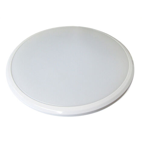 Plafoniera A Led Slim Da Soffitto 28W 220V Bianco Caldo Rotondo Diametro 380mm Ultrapiatta