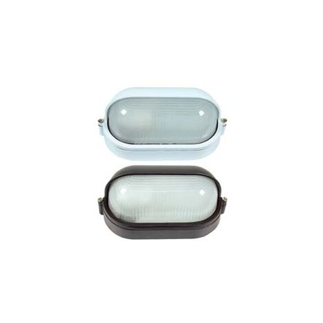 PLAFONIERA A PALPEBRA IN ALLUMINIO PER ESTERNO  60w IP54 mm.210x105x110h. bianco    SYNTESY