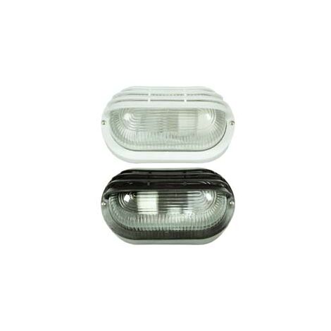 PLAFONIERA A PALPEBRA TRAFORATA- - max 40w IP44 - mm.200x115x100h. colore nero - 2 pezzi SYNTESY