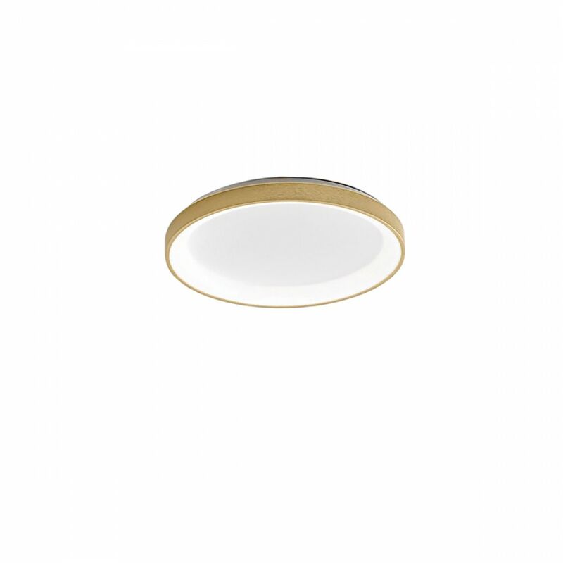 Image of G.e.a.luce - Plafoniera anello gea luce krizia pm o dimmerabile alluminio oro classico