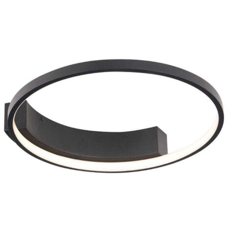 Plafoniera anello moderna nera Ø40 LED 25W Maxlight