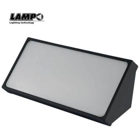 Plafoniera angolare 24W nera