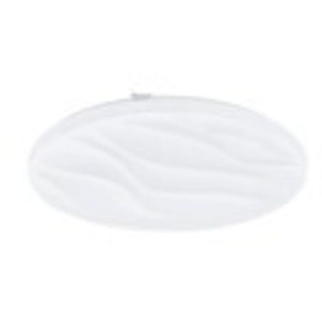 PLAFONIERA APPLIQUE "BENARIBA" BIANCA 6 LED ACCIAIO