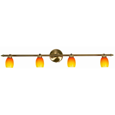 Plafoniera/Applique Candellux Olivia 4xG9 metallo vetro