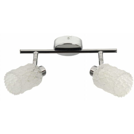 Plafoniera/Applique Candellux TRANS 2xG9 cromo vetro IP20