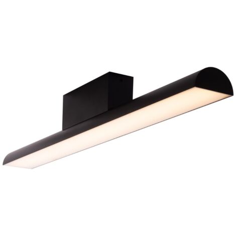 Plafoniera/applique LED TAMPA Maxlight nera 60cm 6W IP44
