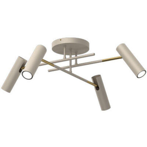 Plafoniera Axion minimal 4 faretti crema GU10 Luminex