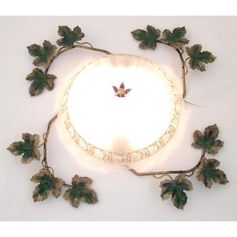 PLAFONIERA BACCO VERDE LAMPADE LAMPIONE LANTERNA APPLIQUE