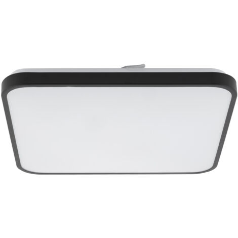 Plafoniera bagno quadrata 43,5cm LED 32W 3000K nera Nowodvorski