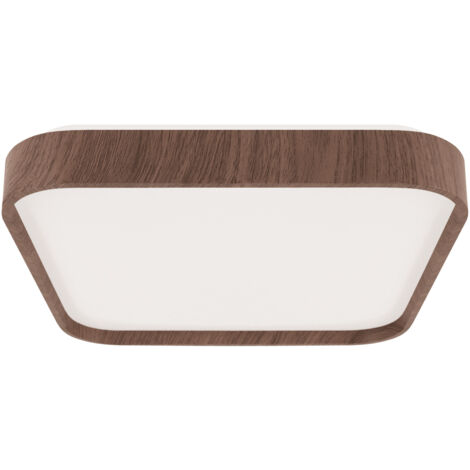 Plafoniera bagno quadrata 48cm rovere LED 48W 4100K Struhm