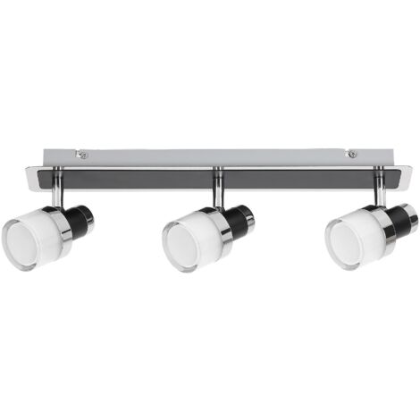Plafoniera bagno Rabalux Harold LED 15W IP44 nera opalina