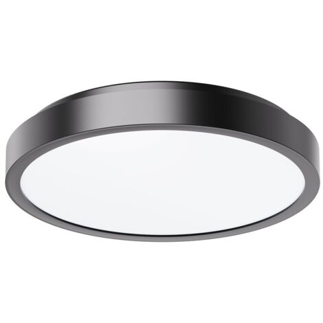 Plafoniera bagno tonda Ø35cm nero/bianco IP44 LED 36W Rabalux