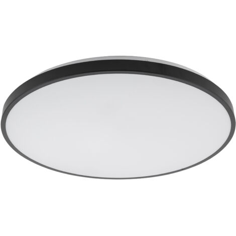 Plafoniera bagno tonda 49cm LED 32W 4000K nera Nowodvorski
