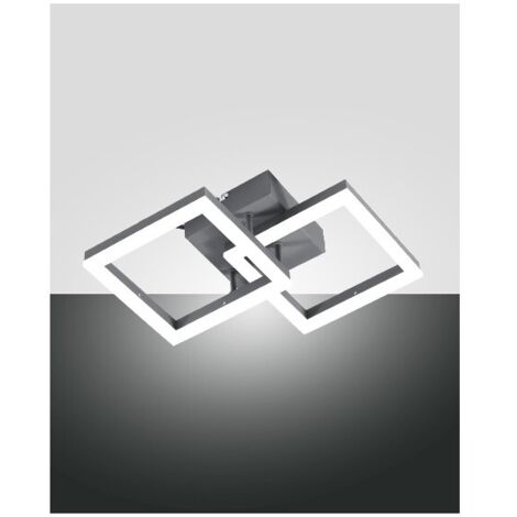 Plafoniera BARD a led moderna 21W antracite 3394-28-282 Fabas Luce