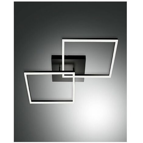 Plafoniera BARD a led moderna 52W Nero 3394-65-101 Fabas Luce