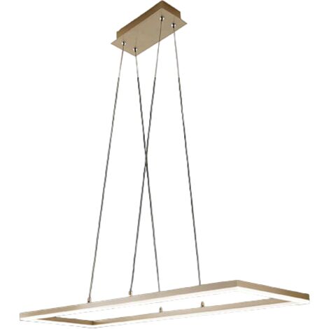 Plafoniera Bard a sospensione a led 52W 3394-45-225 Oro Opaco  Fabas Luce
