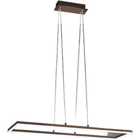 Plafoniera Bard a sospensione a led 52W Corten 3394-45-361 Fabas Luce