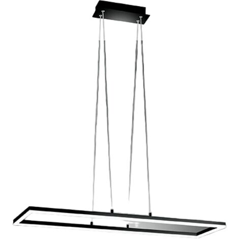 Plafoniera Bard a sospensione a led 52W Nero 3394-45-101 Fabas Luce