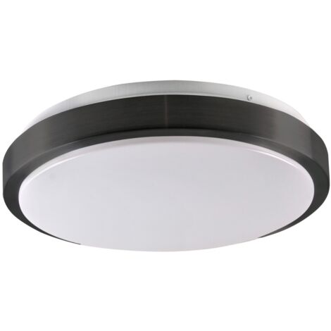 Plafoniera Benedykt rotonda nera 33cm 2xE27 20W Polux