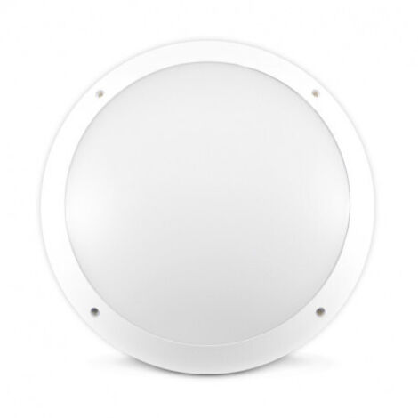 Plafoniera bianca LED con rilevatore RF CASA Ø300 x 90mm - 4000K bianco neutro - 30W - 3000 Lm