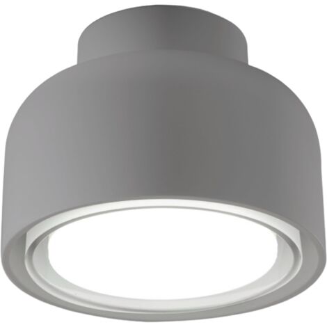 Plafoniera BOTTONE moderna in alluminio Titanio 1xGX53