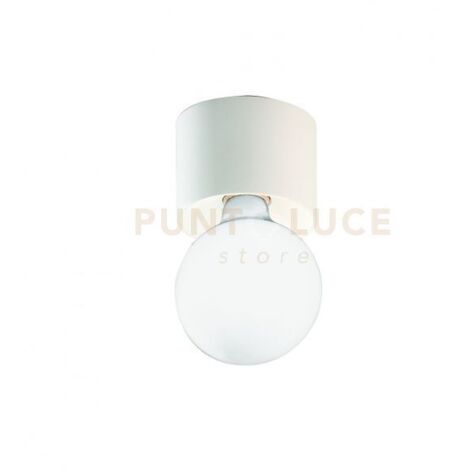PLAFONIERA BOW 1 LUCE ATTACCO E27 BIANCO  LAMPADINA NON INCLUSA