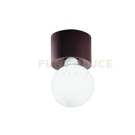 PLAFONIERA BOW 1 LUCE ATTACCO E27 CORTEN  LAMPADINA NON INCLUSA