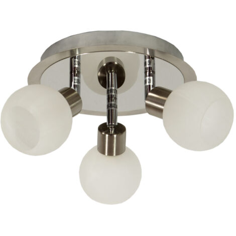 Plafoniera Candellux Alabaster 3 luci G9 cromo 30cm
