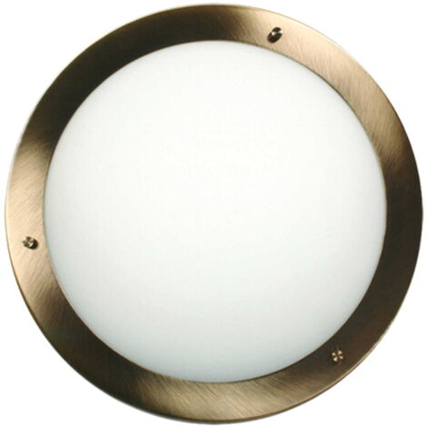Plafoniera Candellux Aquila 31cm E27 IP44 ottone bianco