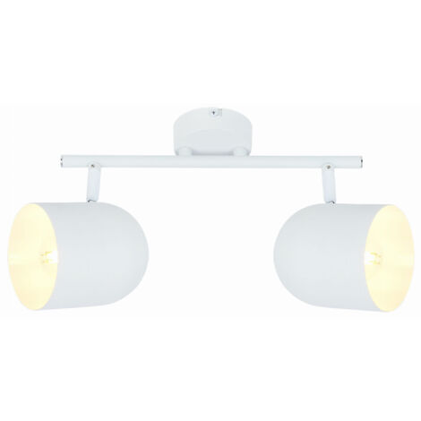 Plafoniera Candellux Azuro bianca 2 luci E27 38cm